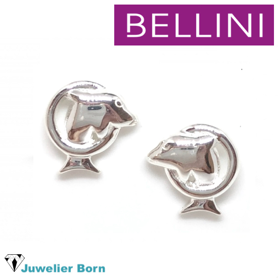 Bellini Oorknoppen, model 575.013 dolfijn - 12038 Bellini Oorknoppen, model 575.013 dolfijn - 12038
