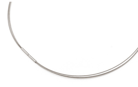 Boccia Collier, edelstaal/titanium model 0804-01 (lengte 42cm.) - 12412