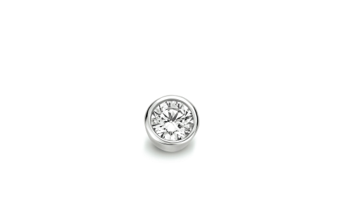 Schuifhanger, zilver met zirconia (7mm.) - 12451