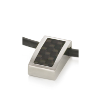 Boccia Hanger, titanium/carbon model 0731-02 (excl.collier) 11x18mm. - 12528