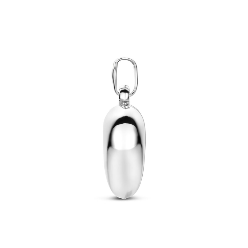 Hanger, zilver hart 16mm. - 12531