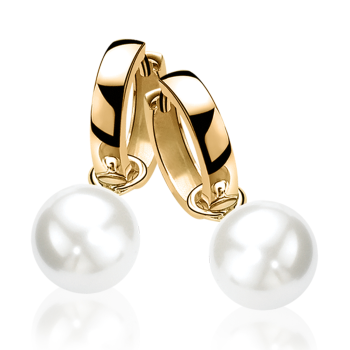 Zinzi Oorbedels, model ZICH266WG (10mm.) - 12545 Zinzi Oorbedels, model ZICH266WG (10mm.) - 12545