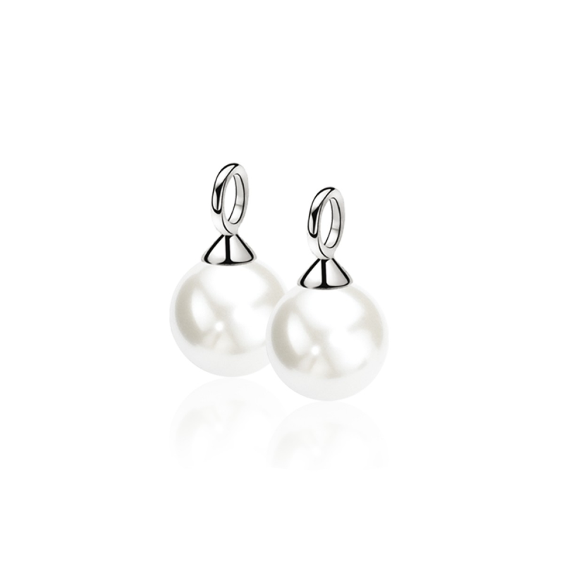 Zinzi Oorbedels, model ZICH305W (12mm.) - 12550 Zinzi Oorbedels, model ZICH305W (12mm.) - 12550