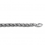 Armband, zilver gerhodineerd  schakelbreedte 9,5mm. (lengte: 18cm.) - 12639