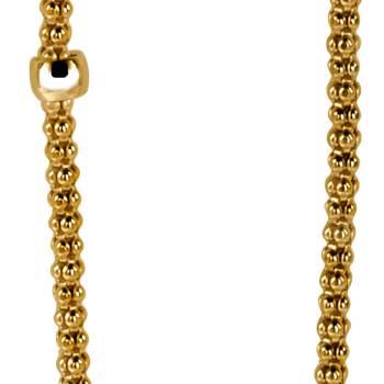 collier popcorn 2mm.m/bolletjes verguld - 12915
