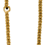 collier popcorn 2mm.m/bolletjes verguld - 12915