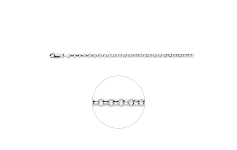 Armband, zilver jasseron (lengte: 15cm.) - 13494