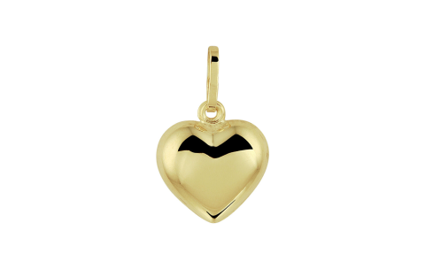 Hanger, 14krt.goud hart  (10,5mm.) - 13660