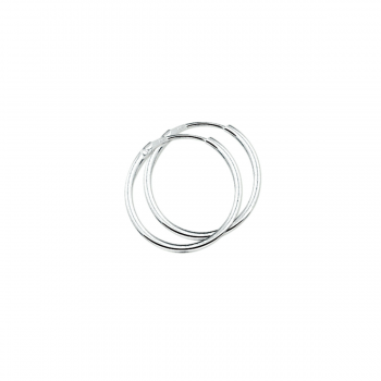 Oorringen, zilver (19x2.1mm.) - 13706