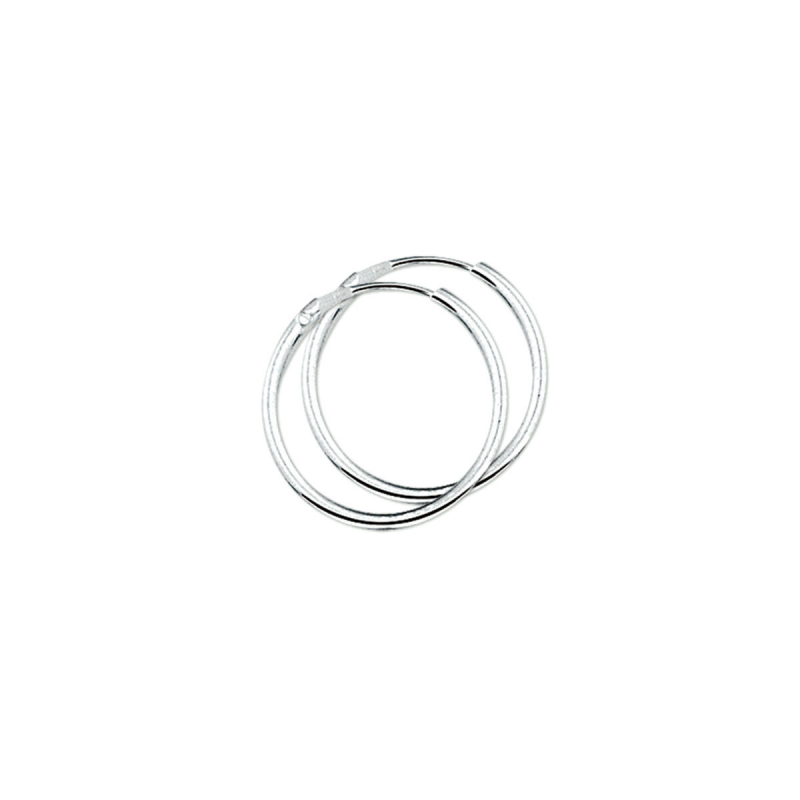 Oorringen, zilver (19x2.1mm.) - 13706