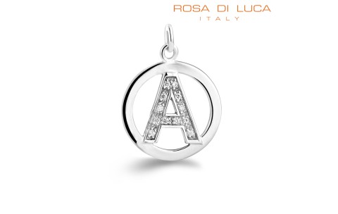 Rosa Di Luca Hanger, letter A incl. collier 45cm - 13750