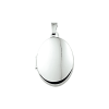 Medaillon, zilver tweezijdig verschillend (18.5x14mm.) - 13902