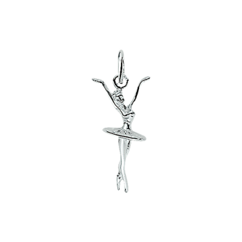 Hanger, zilver ballerina - 14163