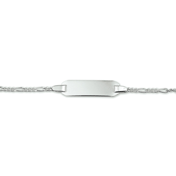 Graveerarmband, zilver (verstelbaar: 11-13cm.) - 14073 Graveerarmband, zilver (verstelbaar: 11-13cm.) - 14073