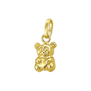 Hanger, 14krt.goud beer tweezijdig (10mm.) - 14305 Hanger, 14krt.goud beer tweezijdig (10mm.) - 14305