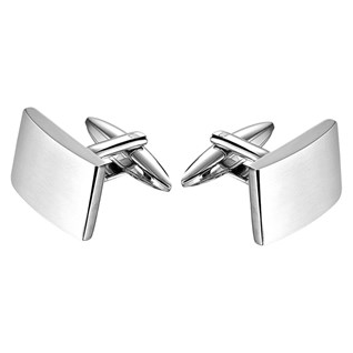 Manchetknopen, edelstaal (19x13mm.) - 14306 Manchetknopen, edelstaal (19x13mm.) - 14306