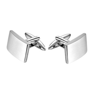 Manchetknopen, edelstaal (19x13mm.) - 14306 Manchetknopen, edelstaal (19x13mm.) - 14306
