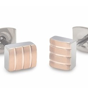 Boccia Oorknoppen, titanium/rosé verguld model 05001-03 - 14641