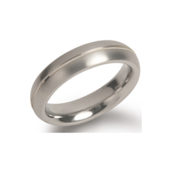 Boccia Ring, titanium model 0130-01 breedte: 5mm. (maat 65) - 14742