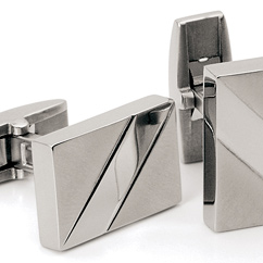 Boccia Manchetknopen, titanium model 0603-01 - 15107
