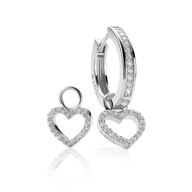 Zinzi Creoolhangers, model ZICH1098 (12mm.) hart - 15113 Zinzi Creoolhangers, model ZICH1098 (12mm.) hart - 15113