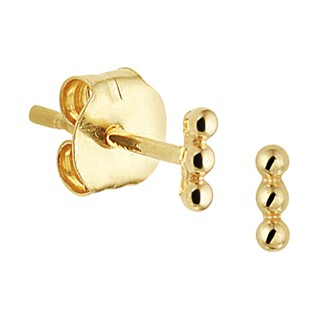 Oorknoppen, 14krt.goud  (4x1,2mm.) - 18377