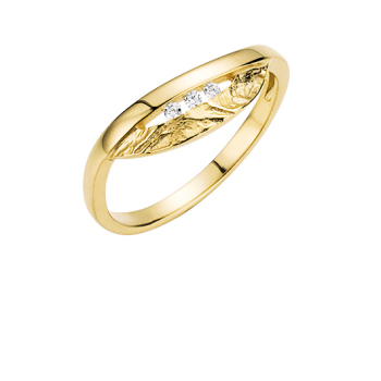 Sueno Ring, model 22-96 14krt.goud met 0.045ct.diamant (mt. 17,5) - 15187