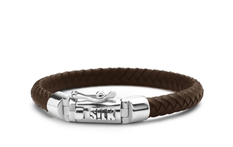 Silk Armband, model 853BRN (lengte 19cm) - 15401