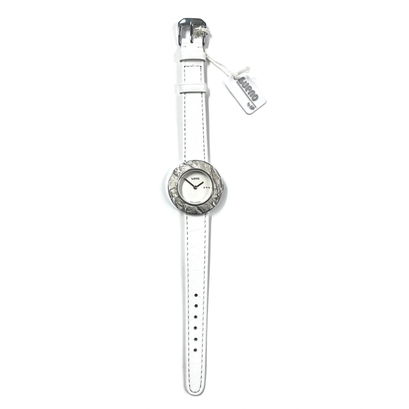 Sueno, dameshorloge, combinatie zilver/staal leder band - 15450 Sueno, dameshorloge, combinatie zilver/staal leder band - 15450