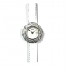 Sueno, dameshorloge, combinatie zilver/staal leder band - 15450 Sueno, dameshorloge, combinatie zilver/staal leder band - 15450