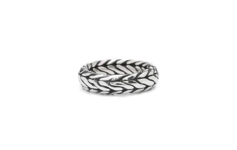 Silk Ring, zilver/oxie model 352 ZIPP Collectie (maat 18,5) - 15422