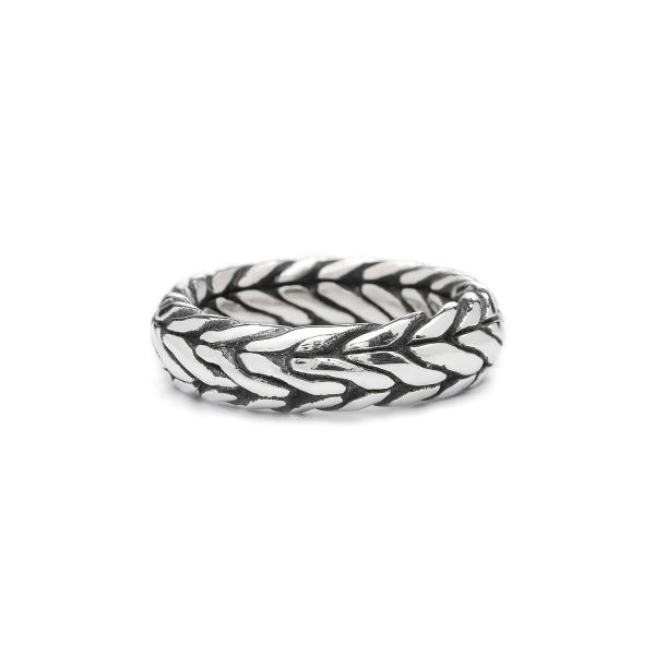 Silk Ring, zilver/oxie model 352 ZIPP Collectie (maat 18,5) - 15422 Silk Ring, zilver/oxie model 352 ZIPP Collectie (maat 18,5) - 15422