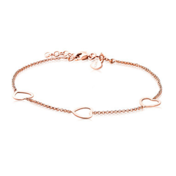 Zinzi Armband, model ZIA1188R hartjes (lengte: 18-20,5cm.) - 13320