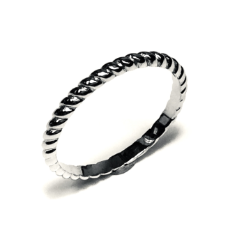 Joy & Julia Ring, 14krt.witgoud (mt.18) - 15570