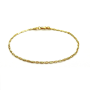 Armband, 14krt. goud valkenoog fantasie (18,5cm.) - 15657
