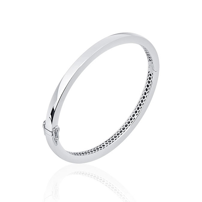 HC Slavenarmband, zilver(breedte: 4mm.) - 15798