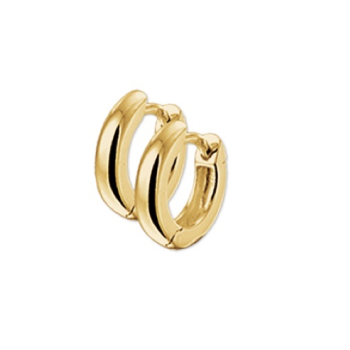 Oorringen, 14krt.goud (12,5x3mm.) - 15822 Oorringen, 14krt.goud (12,5x3mm.) - 15822