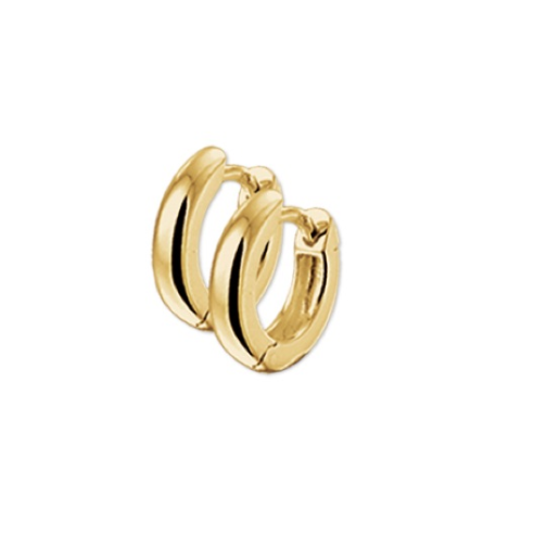 Oorringen, 14krt.goud (12,5x3mm.) - 15822