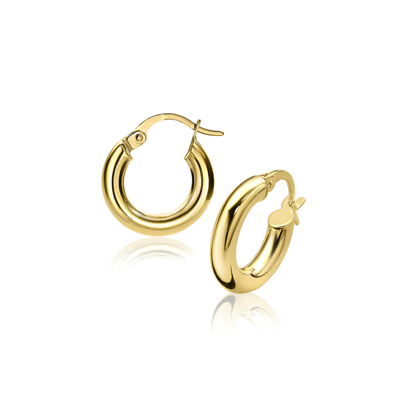 Zinzi Oorringen, model ZGO129 14krt.goud (14x3mm.) - 15937