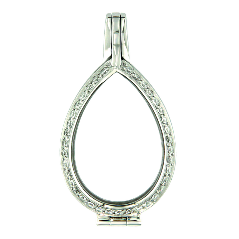 MY iMenso *Medallion Goccia* model 25-0070 zilver met zirconia - 17184