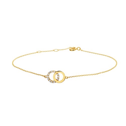 HC Armband, 14krt. goud (lengte: 16-18,5cm.) - 16223