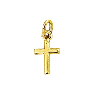 Hanger, 14krt.goud kruisje (6x10,5mm.) - 16207 Hanger, 14krt.goud kruisje (6x10,5mm.) - 16207