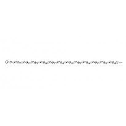 Armband, zilver met zirconia (lengte: 18cm.) - 16228