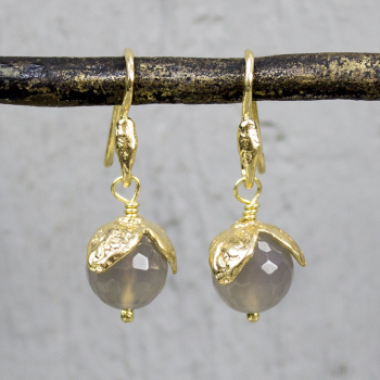 Jeh Jewels, Oorhangers model 18713 (grijs agaat) - 16218