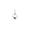 Hanger, 14krt.witgoud hartje (5,5mm.) - 16210