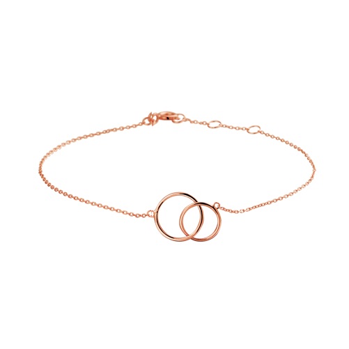 HC Armband, 14krt. roségoud (lengte: 16,5-18,5cm.) - 16212
