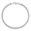 Collier, zilver koningsschakel 3,5mm. (lengte: 50cm.) - 17286