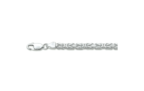 HC Collier, zilver koningsschakel 3,5mm. (lengte: 50cm.) - 17286