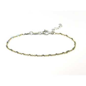 My iMenso Armband, model 27-00667 zilver/verguld (lengte 16-18,5cm.) - 17352 My iMenso Armband, model 27-00667 zilver/verguld (lengte 16-18,5cm.) - 17352