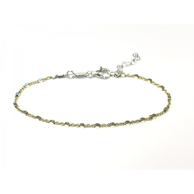 My iMenso Armband, model 27-00667 zilver/verguld (lengte 16-18,5cm.) - 17352 My iMenso Armband, model 27-00667 zilver/verguld (lengte 16-18,5cm.) - 17352